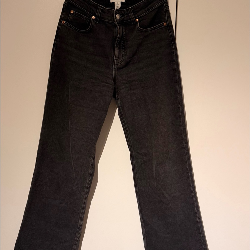 H&M Charcoal Denim Trousers